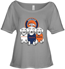 Load image into Gallery viewer, Dachshund Denver Broncos shirt
