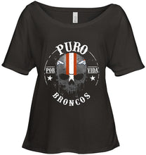 Load image into Gallery viewer, Puro Denver Broncos por vida fan shirt
