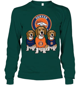 Denver Broncos Beagles fan shirt