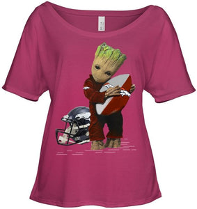 Groot loves Denver Broncos fan hoodie