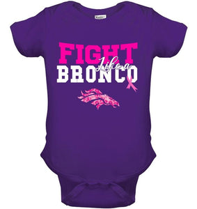 Fight like a Bronco Denver Broncos br east cancer support fan shirt