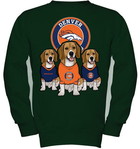 Denver Broncos Beagles fan shirt