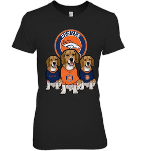 Denver Broncos Beagles fan shirt