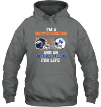 Load image into Gallery viewer, i'm a Denver Bronco and an Air Force Falcon for life shirt
