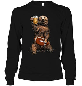 Denver Broncos Beer drinking bear shirt