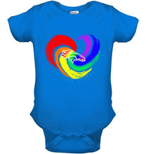 Load image into Gallery viewer, Denver Broncos lgbt tornado heart shirt
