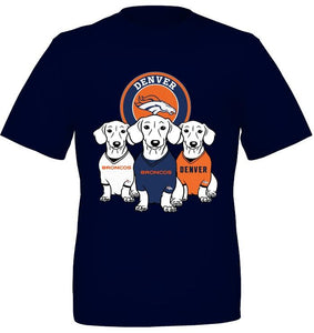 Dachshund Denver Broncos shirt