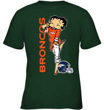 Load image into Gallery viewer, Denver Broncos betty boop fan shirt
