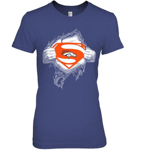 Denver Broncos Superman Ripped shirt