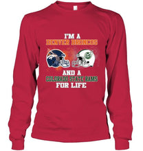 Load image into Gallery viewer, i&#39;m a Denver Bronco and a Colorado State Ram for life shirt
