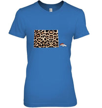 Load image into Gallery viewer, Denver Broncos panther pattern state map shirt
