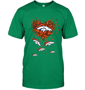 Denver Broncos tiny hearts shape shirt