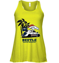 Load image into Gallery viewer, Beetle Denver Broncos on beach shirt
