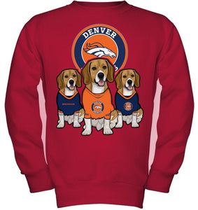 Denver Broncos Beagles fan shirt