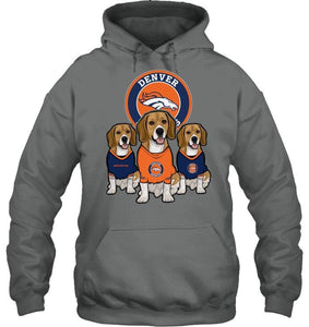 Denver Broncos Beagles fan shirt