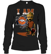 Load image into Gallery viewer, I am Denver Broncos groot shirt
