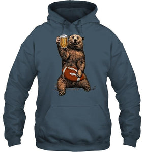 Denver Broncos Beer drinking bear shirt