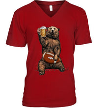 Load image into Gallery viewer, Denver Broncos Beer drinking bear shirt
