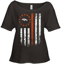 Load image into Gallery viewer, Denver Broncos american flag star shirt
