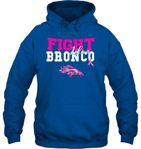 Fight like a Bronco Denver Broncos br east cancer support fan shirt