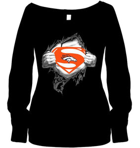 Denver Broncos Superman Ripped shirt