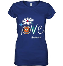 Load image into Gallery viewer, Love my Broncos Denver Broncos daisy fan shirt
