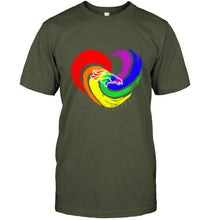 Load image into Gallery viewer, Denver Broncos lgbt tornado heart shirt
