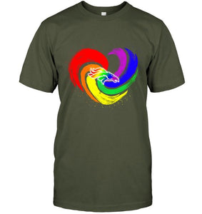 Denver Broncos lgbt tornado heart shirt