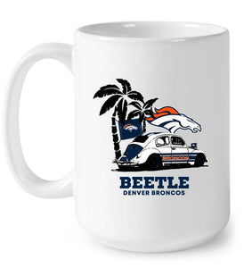Beetle Denver Broncos on beach shirt