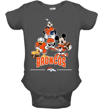 Load image into Gallery viewer, Denver Broncos mickey donald goofy fan shirt
