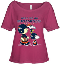 Load image into Gallery viewer, Here we go Denver Broncos snoopy shirt
