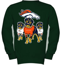 Load image into Gallery viewer, Denver Broncos Rottweilers fan hoodie
