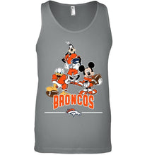 Load image into Gallery viewer, Denver Broncos mickey donald goofy fan shirt
