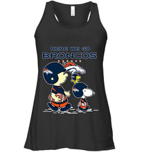 Load image into Gallery viewer, Here we go Denver Broncos snoopy shirt
