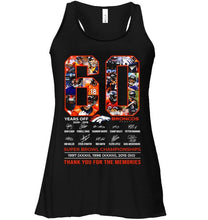 Load image into Gallery viewer, 60 years of Denver Broncos thank you for the memories shirt
