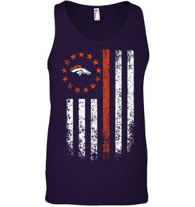 Denver Broncos american flag star shirt