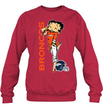 Load image into Gallery viewer, Denver Broncos betty boop fan shirt
