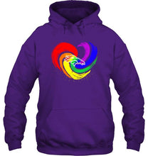 Load image into Gallery viewer, Denver Broncos lgbt tornado heart shirt
