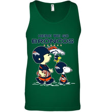 Load image into Gallery viewer, Here we go Denver Broncos snoopy shirt
