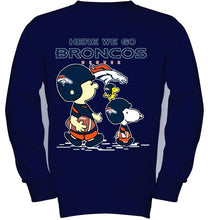 Load image into Gallery viewer, Here we go Denver Broncos snoopy shirt
