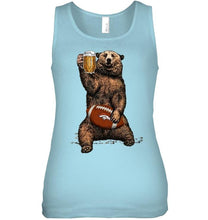 Load image into Gallery viewer, Denver Broncos Beer drinking bear shirt
