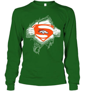 Denver Broncos Superman Ripped shirt