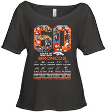 Load image into Gallery viewer, 60 years of denver broncos signed shirt
