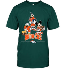Load image into Gallery viewer, Denver Broncos mickey donald goofy fan shirt
