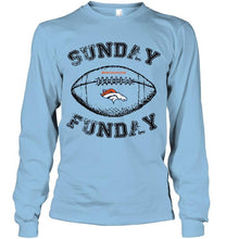 Load image into Gallery viewer, Sunday funday Denver Broncos lover shirt
