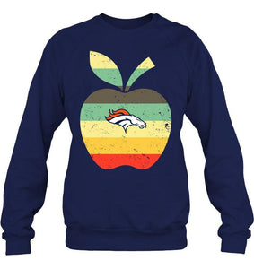 Denver Broncos teacher apple retro shirt