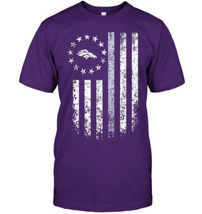 Denver Broncos american flag stars shirt