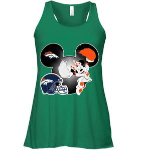 Denver Broncos Minnie cheerleader shirt