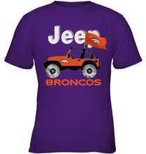 Load image into Gallery viewer, Jeep Denver Broncos fan hoodie
