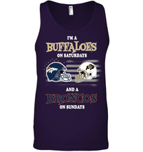 Load image into Gallery viewer, I'm Colorado Buffaloes on Saturdays and Denver Broncos on Sundays shirt
